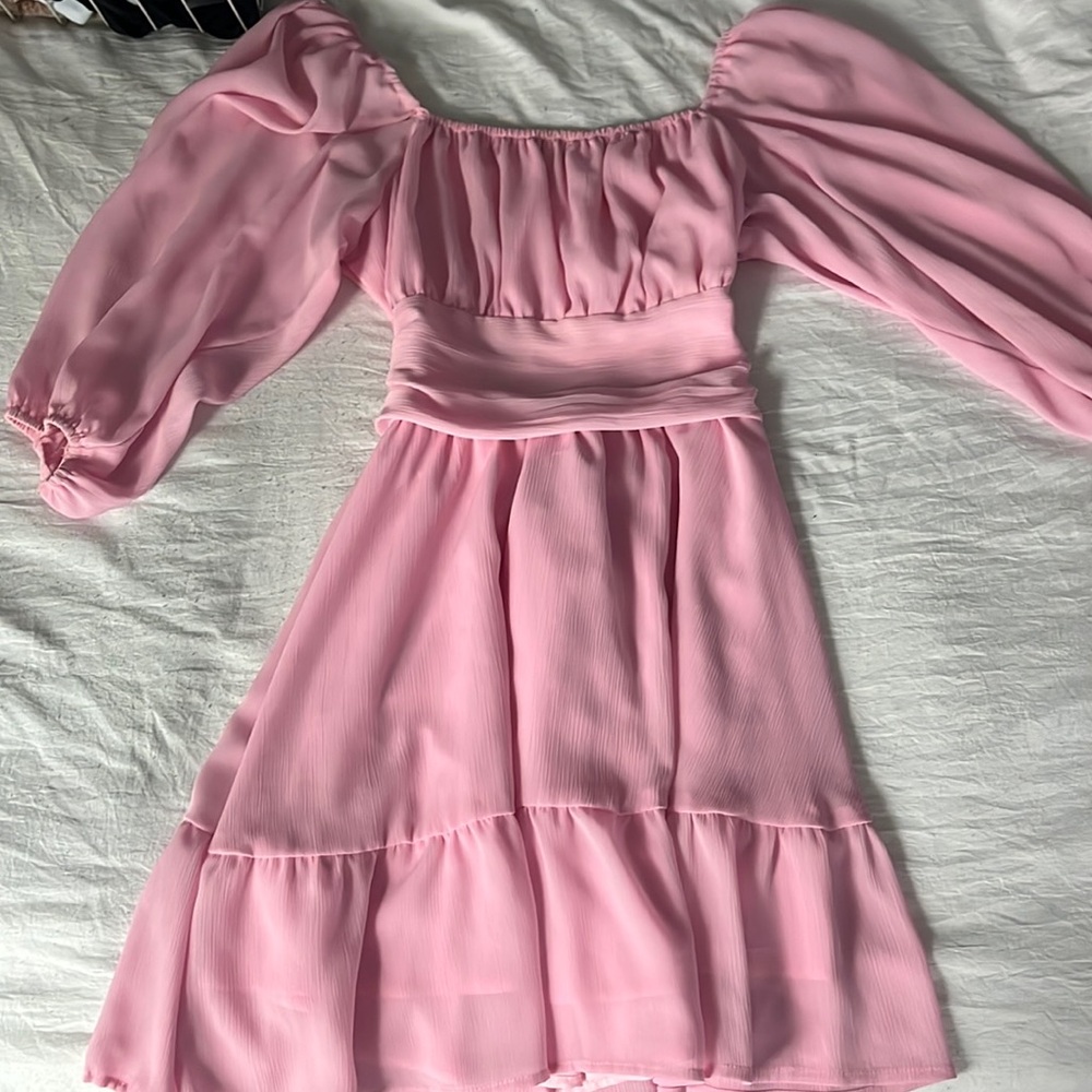 CUTE Pink Flowy Dress, XS